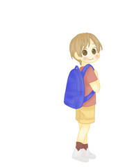 A student going to school