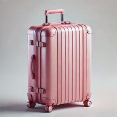 A suitcase for travel with luggage isolated on white background