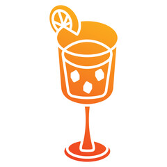 Orange Juice icon element for design