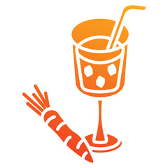carrot juice icon element for design