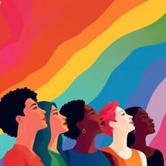Diverse lgbtq people painting adult togetherness.