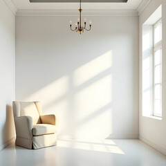 modern living room with window
