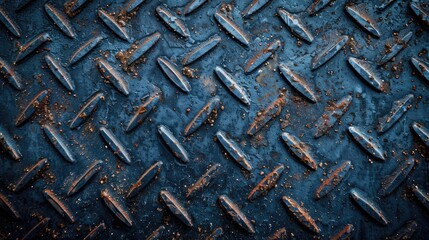 texture of an old rusted steel plate