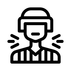 hockey referee line icon