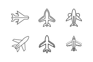 air icon line art vector illustration