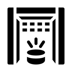 hockey penalty glyph icon
