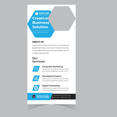 Creative Modern Corporate DL Flyer Design. DL Flyer design. Pink business template for dl flyer. Layout with modern circle photo and abstract background. Creative flyer or brochure concept.Roll up ban