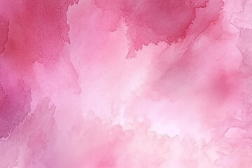 Fototapeta premium Abstract Watercolor Background in Pink Hues Pink ink and watercolor textures on white paper background. 