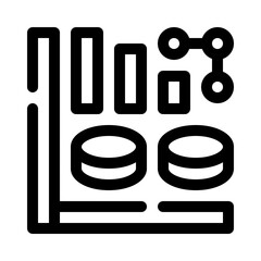 Stock Market line icon