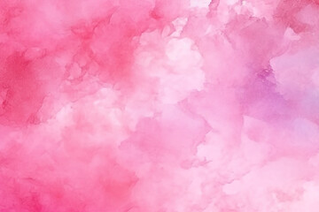 Obraz premium Beautiful and cloudy watercolor painting on old paper texture Vibrant watercolor painting with shades of pink and purple. 