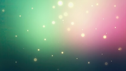 Fototapeta premium Ethereal green motion color gradient with pink bokeh accent