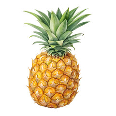 Fototapeta premium pineapple on white