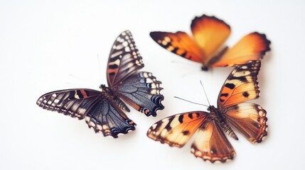 Obraz premium Orange and black butterflies
