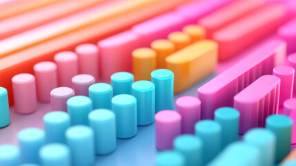 Fototapeta premium Colorful abstract digital patterns for modern design projects.