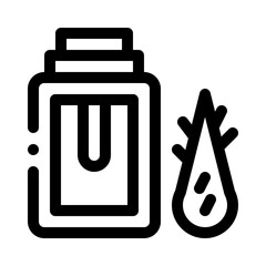 Aloe Vera Gel Bottle line icon