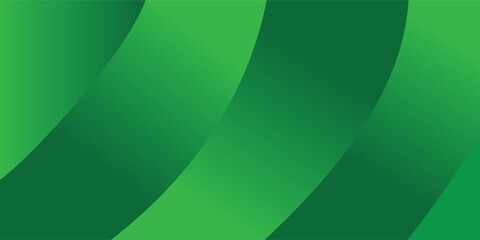 Green abstract background with wave shapes, wave elements with fluid trendy gradient shapes, minimal geometric background, green background. Can be use banner, flyer, poster, web page, presentation.