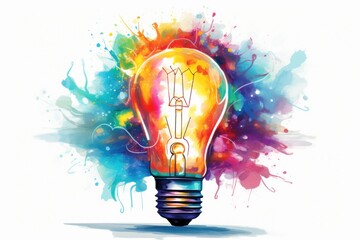 Light bulb lightbulb illuminated electricity.