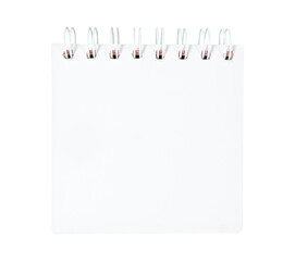 blank notebook isolated on white