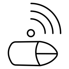 A set of modern gadget icons outline, featuring smartphones, laptops, headphones, and more. Clean, minimalist design perfect for tech-related projects, apps, and presentations.