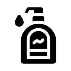 Lotion Pump Bottle glyph icon