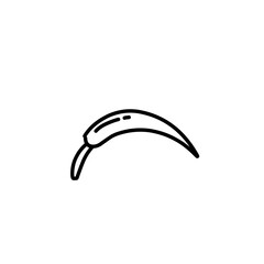 hand drawn chili outline