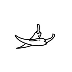 hand drawn chili outline