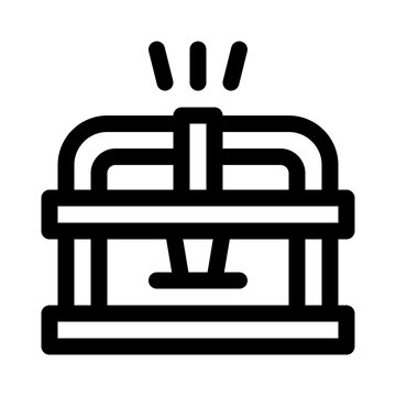 recommend clip art: Treasure Chest line icon