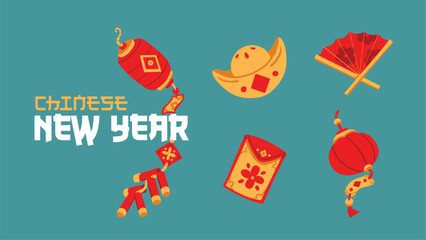 new seamless hand drawn ornament decoration festival culture, red and gold chinese lunar new year