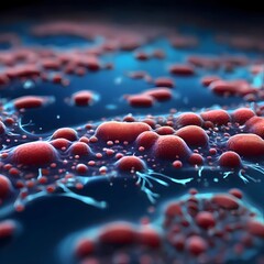 cells flowing through the microscope