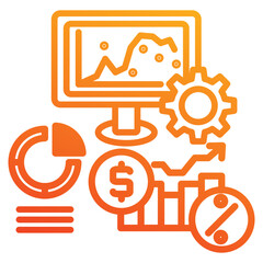 stock market icon element for design