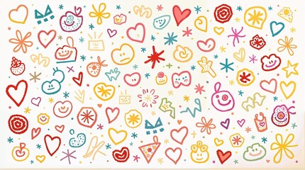Obraz premium happy doodle