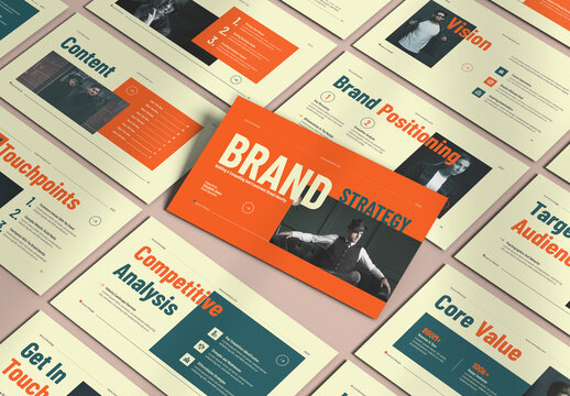 Creative And Bold Brand Strategy Presentation Layout For Corporate Companies