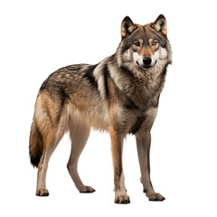 Obraz premium Majestic Gray Wolf Standing in Profile Wildlife Photography Canine Predator Nature