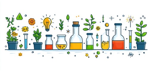 Botanical Research:  A Vibrant Illustration of Plant-Based Scientific Discovery and Innovation