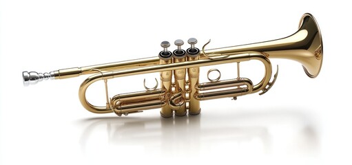 Obraz premium Golden Trumpet: A Musical Instrument