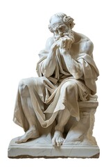 Baroque Philosopher statue sculpture person human.