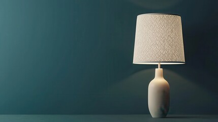 Stylish mockup design preview of elegant lamp modern interior soft lighting minimalist environment
