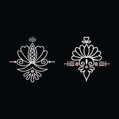 Luxury Flower line design