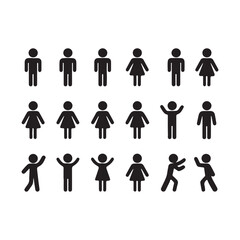 people icon set