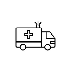 Fototapeta premium Ambulance icon Art design illustration