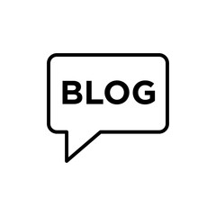 Blog icon Art design illustration