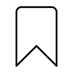 Bookmark icon Art design illustration