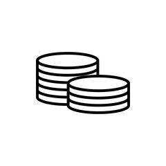Coins icon Art design illustration