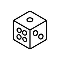 Dice Icon Art design illustration