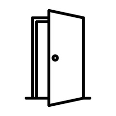 Door icon Art design illustration