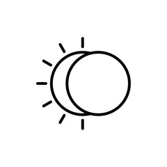 Eclipse icon Art design illustration