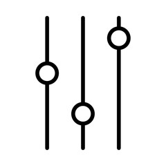 Equalizer icon Art design illustration