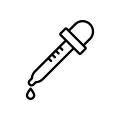 Eye dropper icon Art design illustration