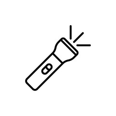 Flashlight icon Art design illustration