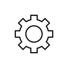 Gear icon Art design illustration